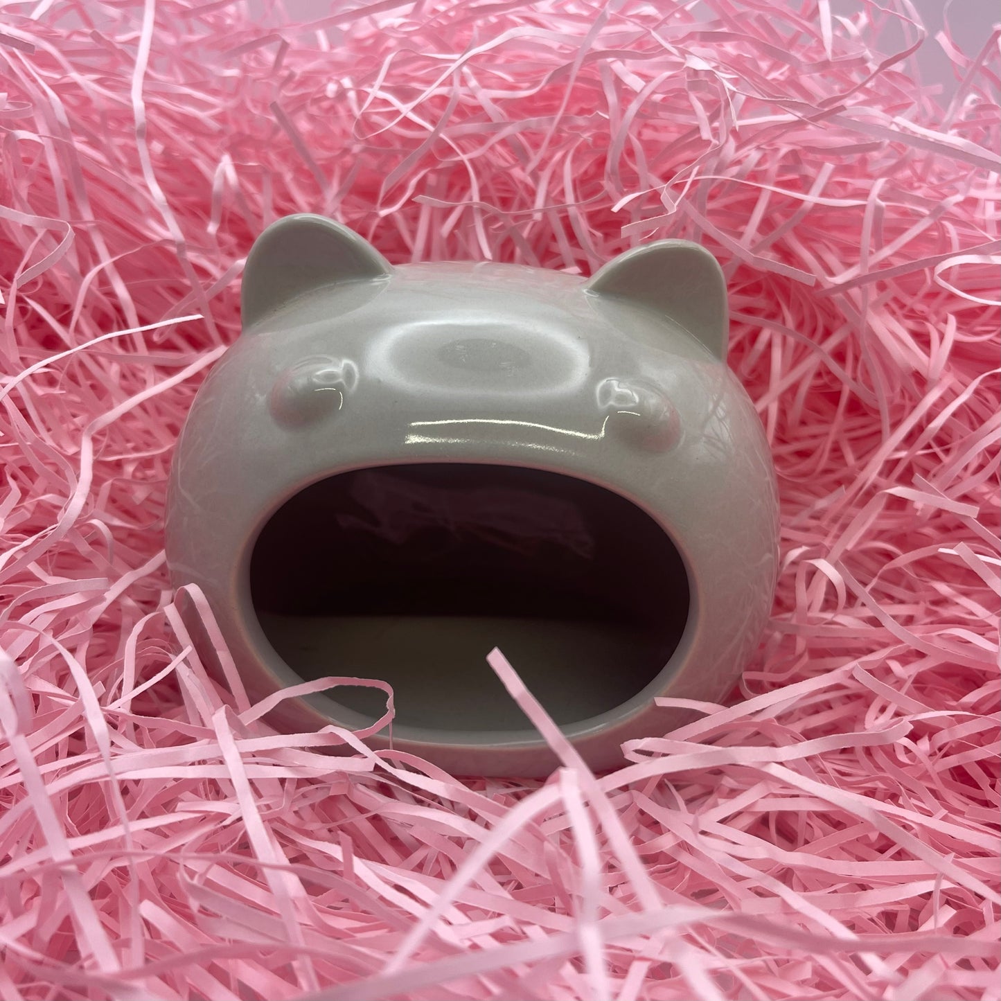 Grey Ceramic Teddy Hide