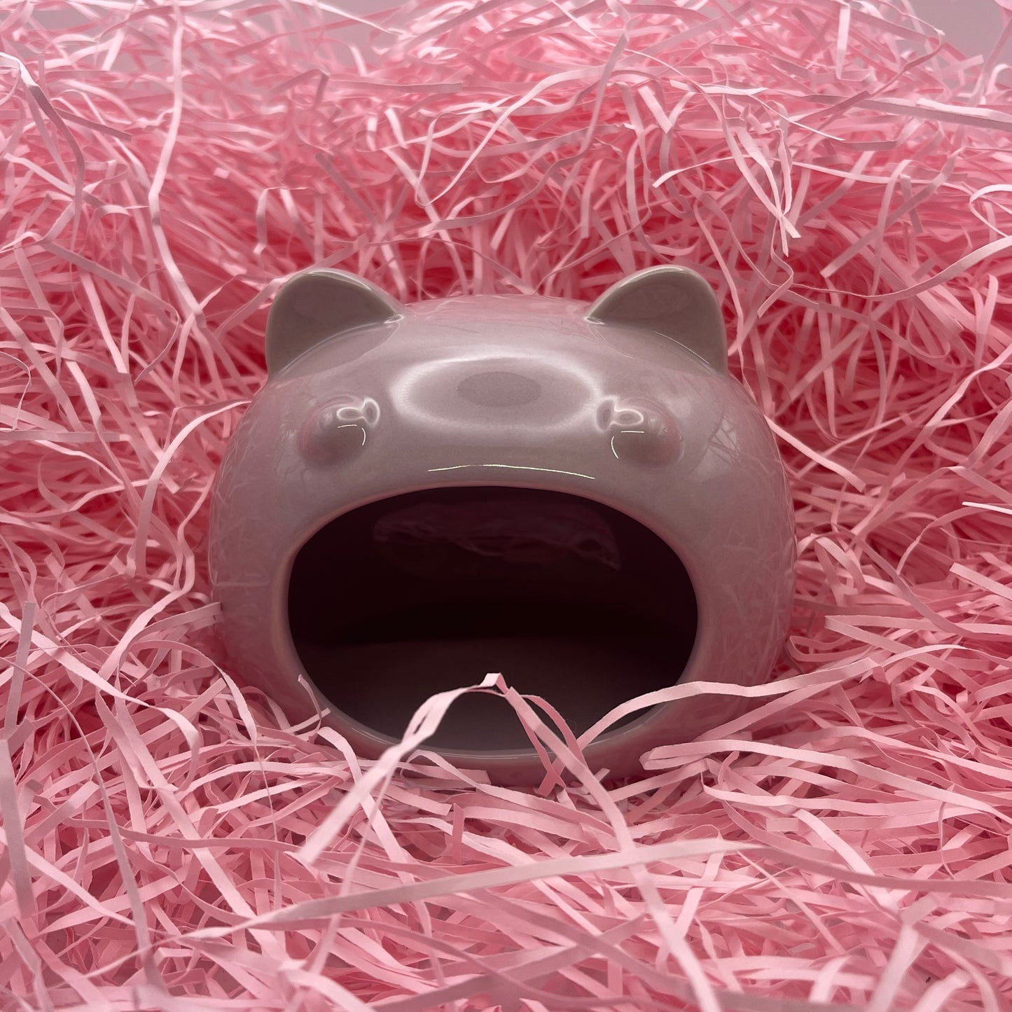 Purple Ceramic Teddy Hide